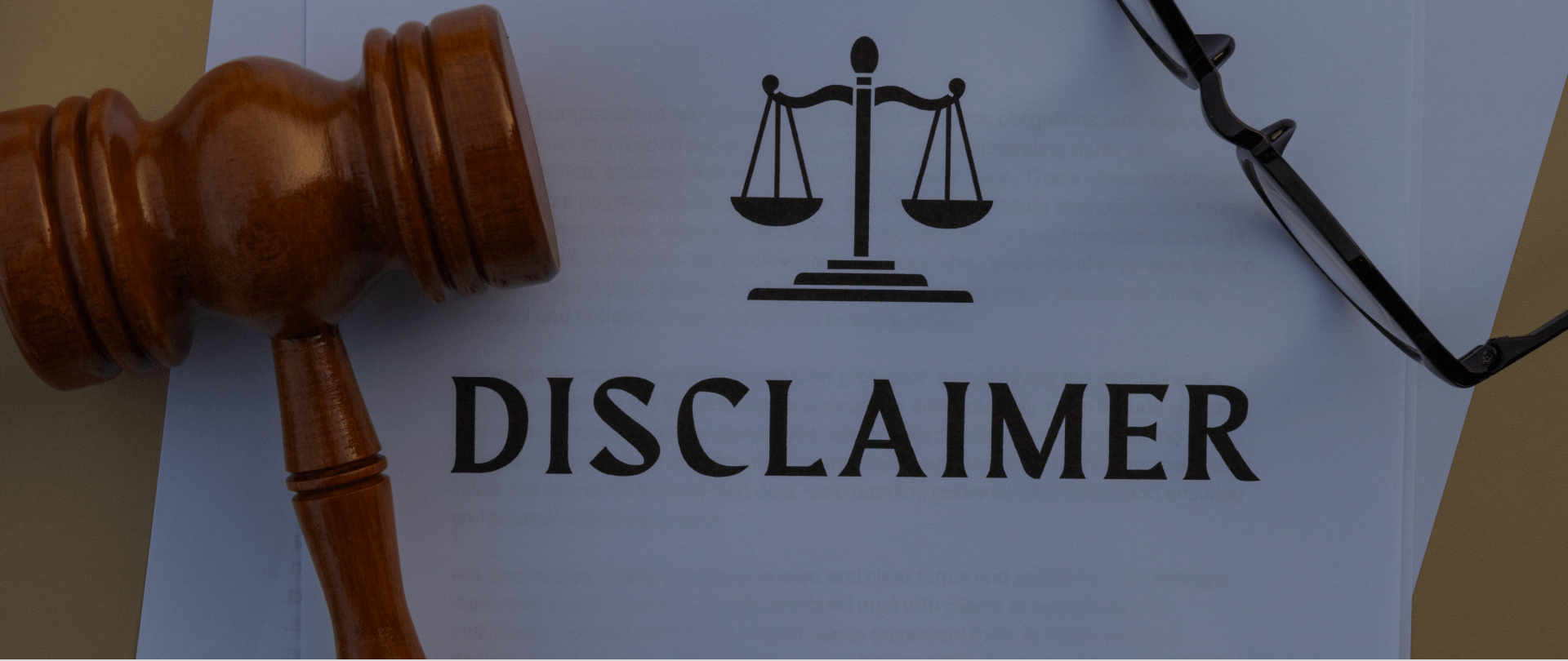 Disclaimer Header